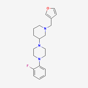 1-(2-fluorophenyl)-4-[1-(3-furylmethyl)-3-piperidinyl]piperazine