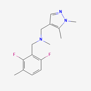 (2,6-difluoro-3-methylbenzyl)[(1,5-dimethyl-1H-pyrazol-4-yl)methyl]methylamine