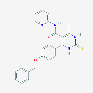 4-[4-(benzyloxy)phenyl]-6-methyl-N-pyridin-2-yl-2-thioxo-1,2,3,4-tetrahydropyrimidine-5-carboxamide