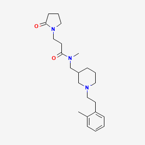 N-methyl-N-({1-[2-(2-methylphenyl)ethyl]-3-piperidinyl}methyl)-3-(2-oxo-1-pyrrolidinyl)propanamide