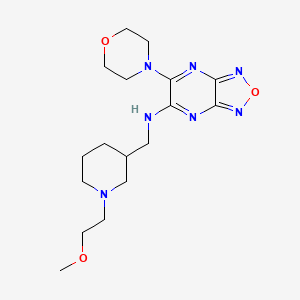 N-{[1-(2-methoxyethyl)-3-piperidinyl]methyl}-6-(4-morpholinyl)[1,2,5]oxadiazolo[3,4-b]pyrazin-5-amine