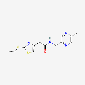 2-[2-(ethylthio)-1,3-thiazol-4-yl]-N-[(5-methylpyrazin-2-yl)methyl]acetamide