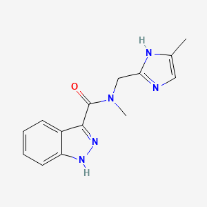 N-methyl-N-[(4-methyl-1H-imidazol-2-yl)methyl]-1H-indazole-3-carboxamide trifluoroacetate