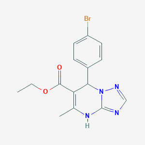 molecular formula C15H15BrN4O2 B380266 Ethyl 7-(4-bromophenyl)-5-methyl-4,7-dihydro[1,2,4]triazolo[1,5-a]pyrimidine-6-carboxylate 