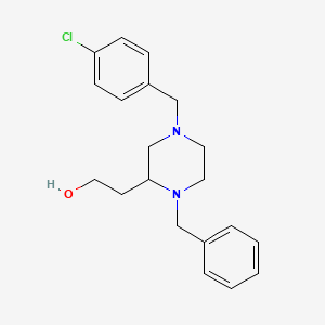 2-[1-benzyl-4-(4-chlorobenzyl)-2-piperazinyl]ethanol