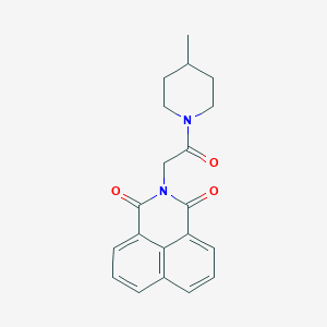 2-(2-(4-methylpiperidin-1-yl)-2-oxoethyl)-1H-benzo[de]isoquinoline-1,3(2H)-dione