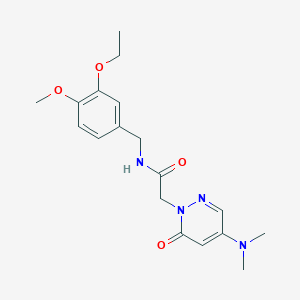 2-[4-(dimethylamino)-6-oxo-1(6H)-pyridazinyl]-N-(3-ethoxy-4-methoxybenzyl)acetamide