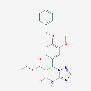 Ethyl 7-[4-(benzyloxy)-3-methoxyphenyl]-5-methyl-4,7-dihydro[1,2,4]triazolo[1,5-a]pyrimidine-6-carboxylate