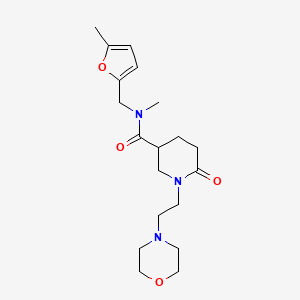 N-methyl-N-[(5-methyl-2-furyl)methyl]-1-[2-(4-morpholinyl)ethyl]-6-oxo-3-piperidinecarboxamide