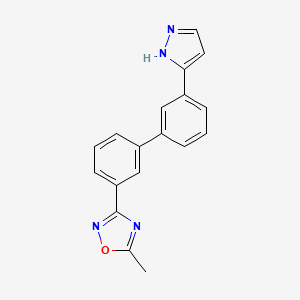 5-methyl-3-[3'-(1H-pyrazol-3-yl)-3-biphenylyl]-1,2,4-oxadiazole