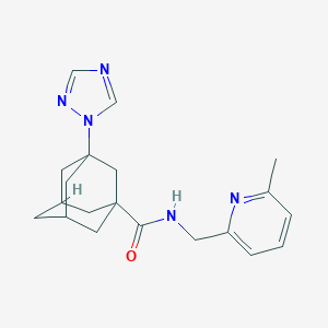 N-[(6-methyl-2-pyridinyl)methyl]-3-(1H-1,2,4-triazol-1-yl)-1-adamantanecarboxamide trifluoroacetate