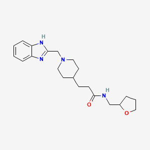 3-[1-(1H-benzimidazol-2-ylmethyl)-4-piperidinyl]-N-(tetrahydro-2-furanylmethyl)propanamide