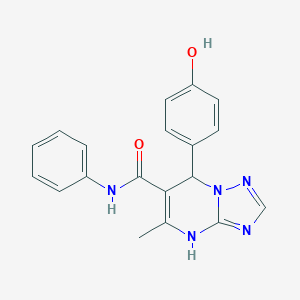 7-(4-hydroxyphenyl)-5-methyl-N-phenyl-4,7-dihydro[1,2,4]triazolo[1,5-a]pyrimidine-6-carboxamide
