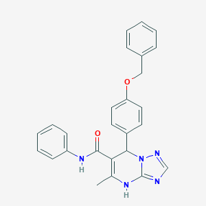 7-[4-(benzyloxy)phenyl]-5-methyl-N-phenyl-4,7-dihydro[1,2,4]triazolo[1,5-a]pyrimidine-6-carboxamide