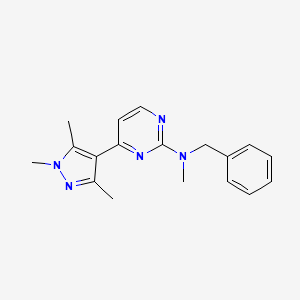 N-benzyl-N-methyl-4-(1,3,5-trimethyl-1H-pyrazol-4-yl)-2-pyrimidinamine