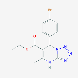 molecular formula C14H14BrN5O2 B380282 Ethyl 7-(4-bromophenyl)-5-methyl-4,7-dihydrotetrazolo[1,5-a]pyrimidine-6-carboxylate 