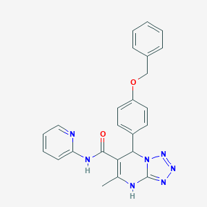 5-methyl-7-{4-[(phenylmethyl)oxy]phenyl}-N-pyridin-2-yl-4,7-dihydrotetraazolo[1,5-a]pyrimidine-6-carboxamide