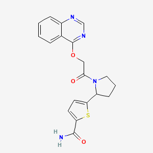 5-{1-[(4-quinazolinyloxy)acetyl]-2-pyrrolidinyl}-2-thiophenecarboxamide