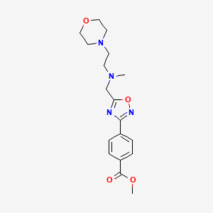 methyl 4-[5-({methyl[2-(4-morpholinyl)ethyl]amino}methyl)-1,2,4-oxadiazol-3-yl]benzoate