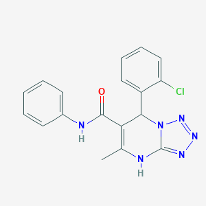 molecular formula C18H15ClN6O B380285 7-(2-chlorophenyl)-5-methyl-N-phenyl-4,7-dihydrotetrazolo[1,5-a]pyrimidine-6-carboxamide 
