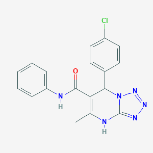 molecular formula C18H15ClN6O B380286 7-(4-chlorophenyl)-5-methyl-N-phenyl-4,7-dihydrotetrazolo[1,5-a]pyrimidine-6-carboxamide 