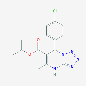 molecular formula C15H16ClN5O2 B380291 Propan-2-yl 7-(4-chlorophenyl)-5-methyl-4,7-dihydrotetrazolo[1,5-a]pyrimidine-6-carboxylate 