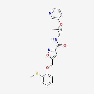 5-{[2-(methylthio)phenoxy]methyl}-N-[2-(3-pyridinyloxy)propyl]-3-isoxazolecarboxamide