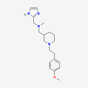 molecular formula C20H30N4O B3802974 (1H-imidazol-2-ylmethyl)({1-[2-(4-methoxyphenyl)ethyl]-3-piperidinyl}methyl)methylamine 