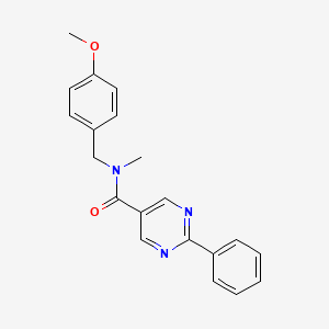 N-(4-methoxybenzyl)-N-methyl-2-phenylpyrimidine-5-carboxamide