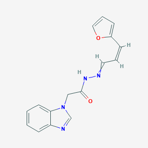 molecular formula C16H14N4O2 B380303 2-(1H-benzimidazol-1-yl)-N'-[3-(2-furyl)-2-propenylidene]acetohydrazide 