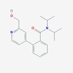 molecular formula C19H24N2O2 B3803058 2-[2-(hydroxymethyl)pyridin-4-yl]-N,N-diisopropylbenzamide 