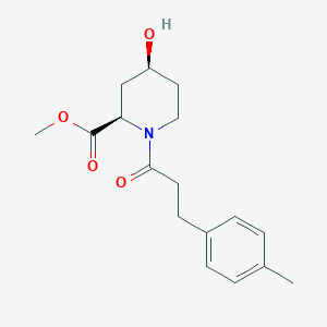 methyl (2R*,4S*)-4-hydroxy-1-[3-(4-methylphenyl)propanoyl]piperidine-2-carboxylate