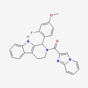 1-(2-fluoro-4-methoxyphenyl)-2-(imidazo[1,2-a]pyridin-2-ylcarbonyl)-2,3,4,9-tetrahydro-1H-beta-carboline