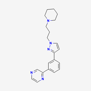 2-(3-{1-[3-(1-piperidinyl)propyl]-1H-pyrazol-3-yl}phenyl)pyrazine