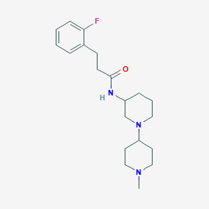 3-(2-fluorophenyl)-N-(1'-methyl-1,4'-bipiperidin-3-yl)propanamide