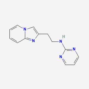 N-(2-imidazo[1,2-a]pyridin-2-ylethyl)-2-pyrimidinamine bis(trifluoroacetate)