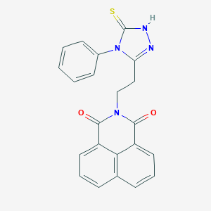 molecular formula C22H16N4O2S B380318 2-[2-(4-phenyl-5-sulfanylidene-1H-1,2,4-triazol-3-yl)ethyl]benzo[de]isoquinoline-1,3-dione CAS No. 314261-91-1