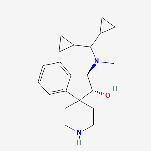 (2R*,3R*)-3-[(dicyclopropylmethyl)(methyl)amino]-2,3-dihydrospiro[indene-1,4'-piperidin]-2-ol