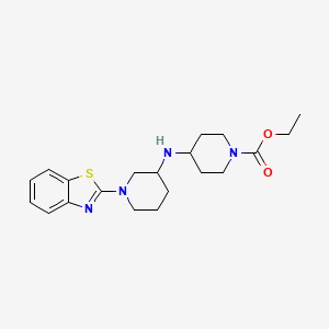 ethyl 4-{[1-(1,3-benzothiazol-2-yl)-3-piperidinyl]amino}-1-piperidinecarboxylate