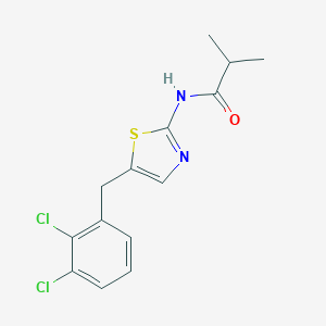 molecular formula C14H14Cl2N2OS B380320 N-[5-(2,3-dichlorobenzyl)-1,3-thiazol-2-yl]-2-methylpropanamide CAS No. 292161-20-7