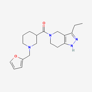 3-ethyl-5-{[1-(2-furylmethyl)piperidin-3-yl]carbonyl}-4,5,6,7-tetrahydro-1H-pyrazolo[4,3-c]pyridine