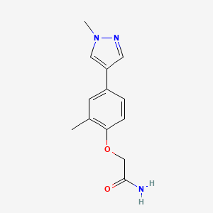 2-[2-methyl-4-(1-methyl-1H-pyrazol-4-yl)phenoxy]acetamide