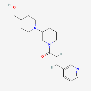 {1'-[(2E)-3-(3-pyridinyl)-2-propenoyl]-1,3'-bipiperidin-4-yl}methanol