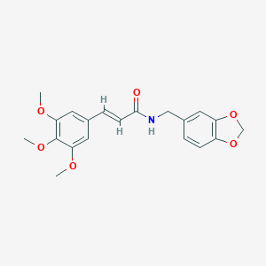 molecular formula C20H21NO6 B380332 N-(1,3-benzodioxol-5-ylmethyl)-3-(3,4,5-trimethoxyphenyl)acrylamide CAS No. 6241-43-6