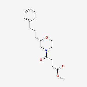 methyl 4-oxo-4-[2-(3-phenylpropyl)-4-morpholinyl]butanoate