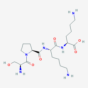molecular formula C20H38N6O6 B038034 Seryl-prolyl-lysyl-lysine CAS No. 121106-80-7