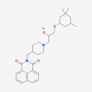 molecular formula C30H40N2O4 B380340 2-[[1-[2-Hydroxy-3-(3,3,5-trimethylcyclohexyl)oxypropyl]piperidin-4-yl]methyl]benzo[de]isoquinoline-1,3-dione 