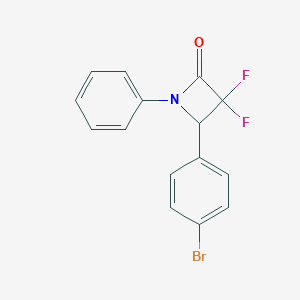 molecular formula C15H10BrF2NO B380341 4-(4-Bromophenyl)-3,3-difluoro-1-phenylazetidin-2-one 