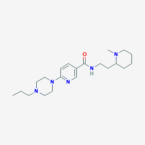 N-[2-(1-methyl-2-piperidinyl)ethyl]-6-(4-propyl-1-piperazinyl)nicotinamide