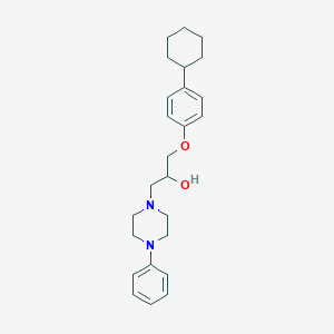 1-(4-Cyclohexylphenoxy)-3-(4-phenylpiperazin-1-yl)propan-2-ol